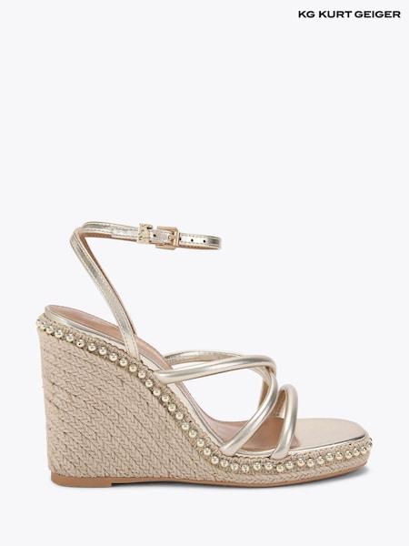 KG Kurt Geiger Gold PEYTON Sandals (F98227) | €158