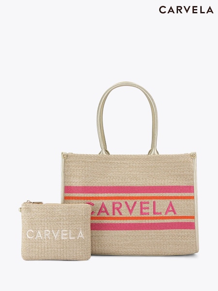 Maro - Carvela Cream Sorrento Chuck In 100% Bumbac Sacoșă Bag (F98236) | 961 LEI