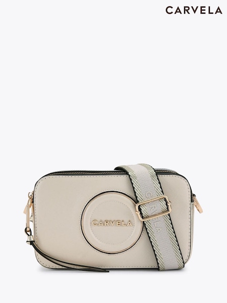 Carvela Cream Roma Circle Camera Bag (F98248) | €152