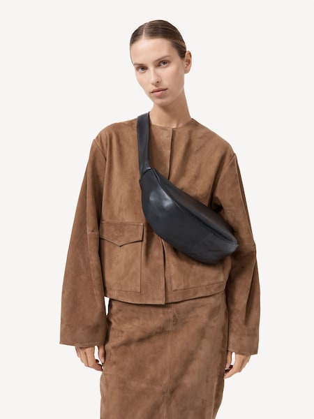 St Agni Black Soft Crescent Bag (F98295) | €306