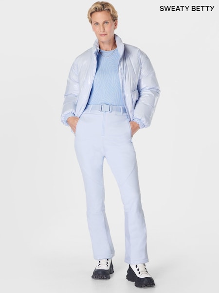 Sweaty Betty Blue Power High Waist Sculpting Salopettes Snowsuit (F98491) | €422