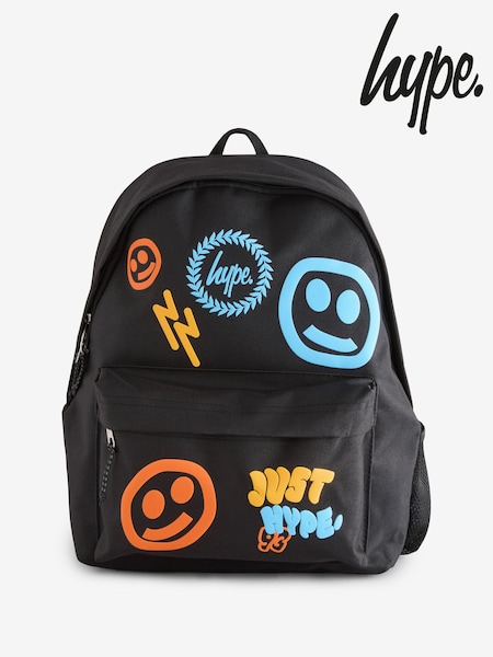 Hype. Kids Smiley Icon Iconic Black Backpack (F98558) | €37