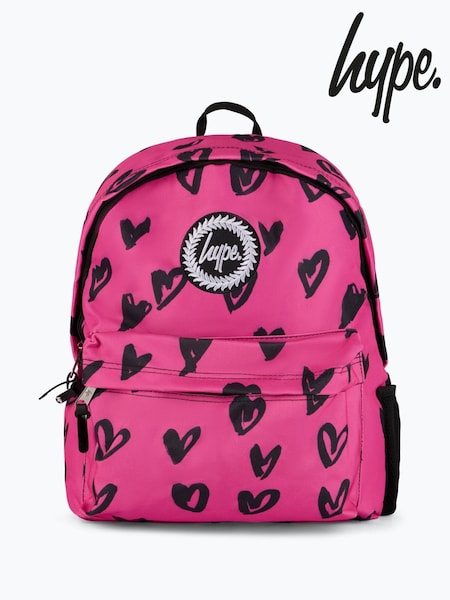 Hype. Unisex Pink Glitter Scribble Hearts Backpack (F98578) | 47 €