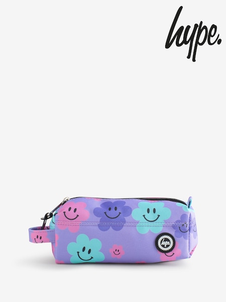 Hype. Unisex Purple Happy Flower Print Pencil Case (F98594) | €13
