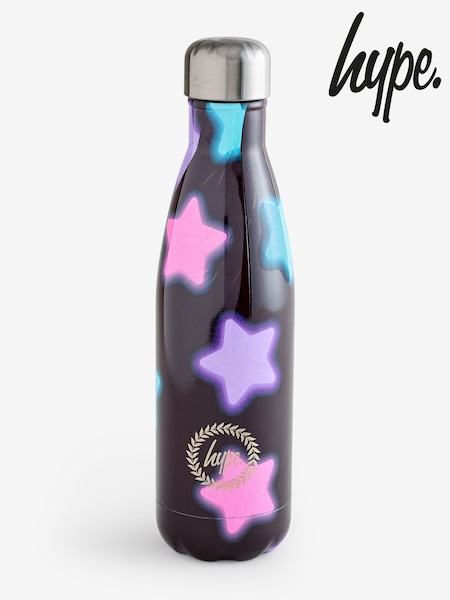 Hype Unisex Multi Star Glow Thermal Black Water Bottle (F98599) | € 28