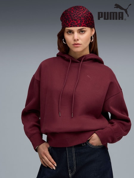Puma Red Womens Her Oversized Hoodie (F98711) | R$ 525