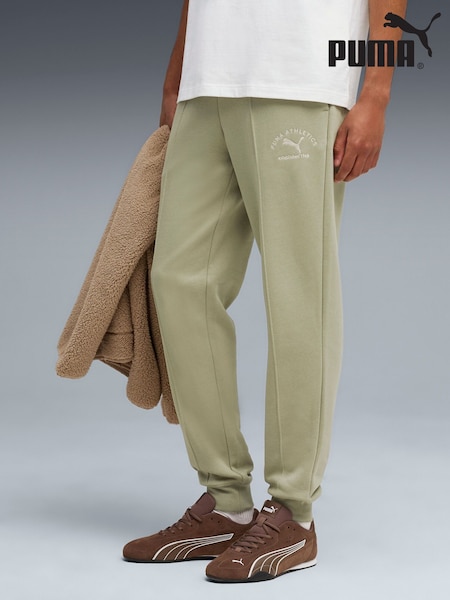 Verde cáqui - Puma Mens Classic Graphic Joggers (F98795) | R$ 495