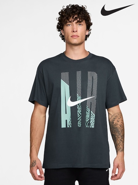 Nike Dark Seaweed Green Mens Sportswear T-Shirt M90 Air HO25 (F98874) | €42