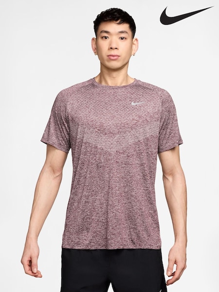 Nike Burgundy Crush Dri-FIT Stride Running T-Shirt (F98882) | €57