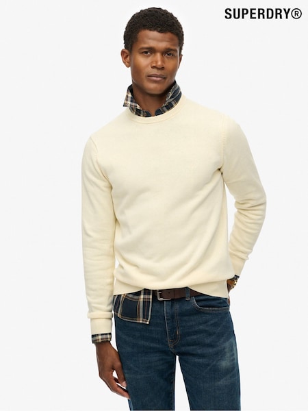 Superdry Cream Essentials Cotton Jumper (F98954) | €58