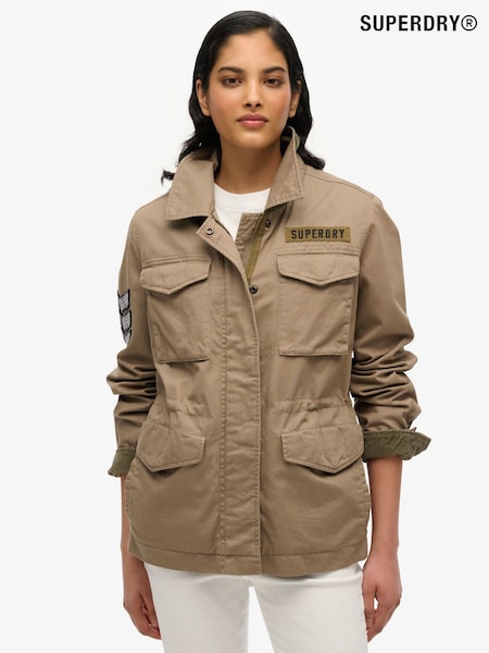Superdry Brown Embellished M65 Military Jacket (F98972) | 6,008 UAH