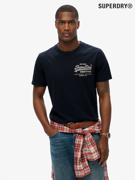 Superdry Blue Relaxed VL Tokyo T-Shirt (F99006) | €45