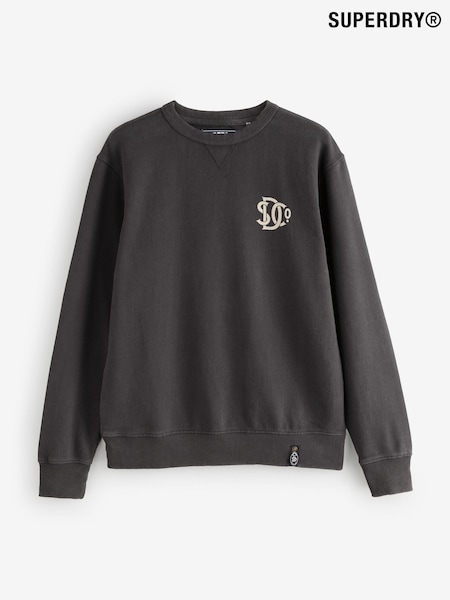 Superdry Black Merchant Graphic Print Sweatshirt (F99020) | €72