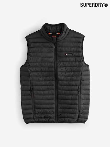 Superdry Black Fuji Lite Padded Gilet (F99024) | €95
