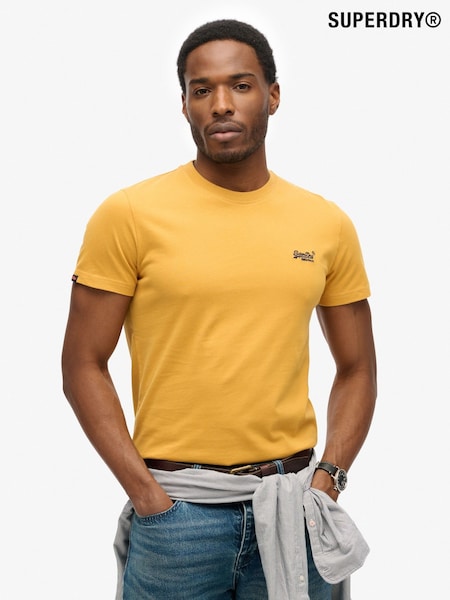 Superdry Yellow Essential Logo Emb T-Shirt (F99029) | R$ 195