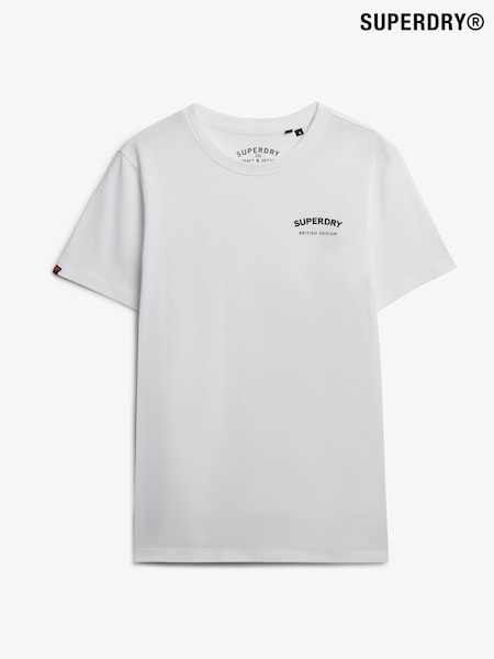 Superdry White Relaxed British Design T-Shirt (F99030) | €41