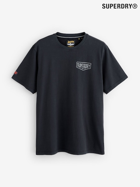 Superdry Black Loose Work Tab T-Shirt (F99032) | €39