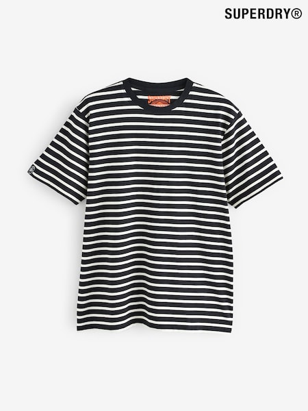 Superdry Black Merchant Stripe T-Shirt (F99038) | €41