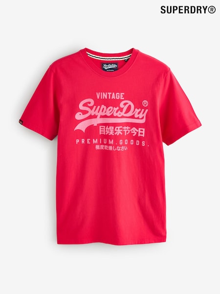 Vermelho - Superdry VL Classic T-Shirt (F99042) | R$ 265