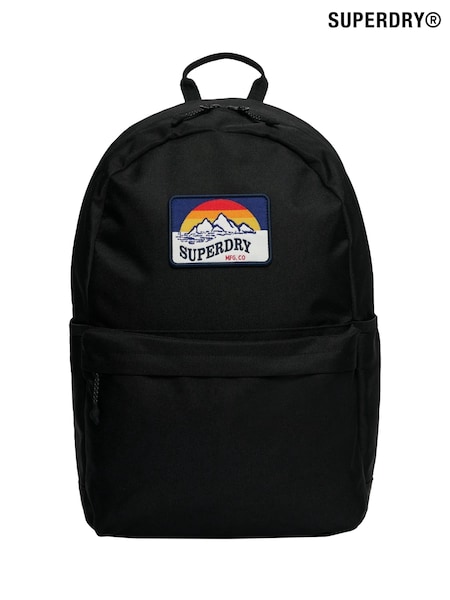 Superdry Black Classic Patch Montana Backpack (F99045) | R$ 395