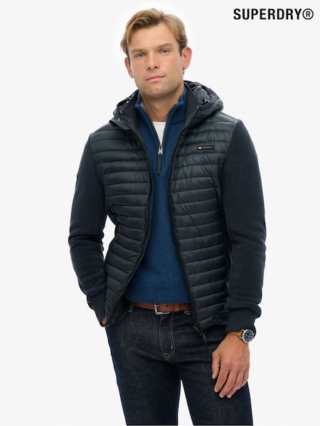 Superdry Blue Hood Storm Fleece Hybrid Jacket (F99082) | R$ 890