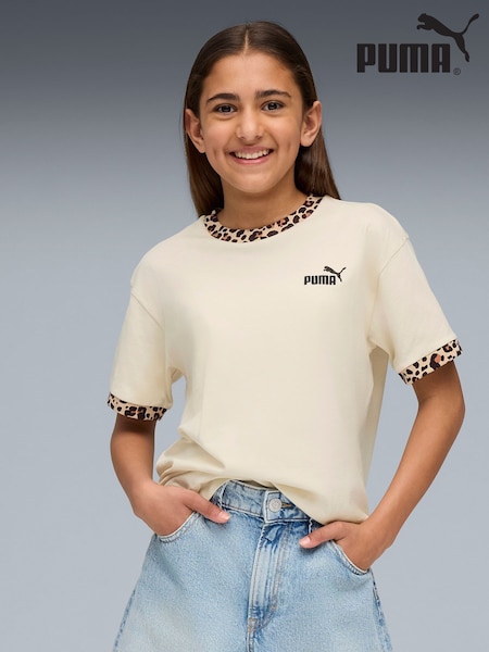 Puma Cream Essential Graphic Realxed T-Shirt (F99106) | 74 QAR - 89 QAR