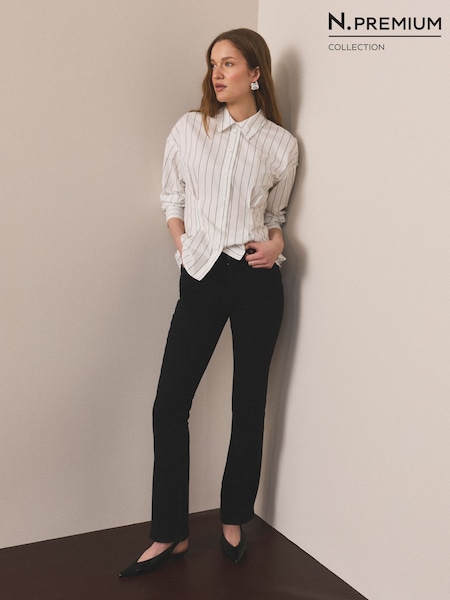 Black N. Premium Bootcut 360° Stretch Jeans (F99141) | LEI 377