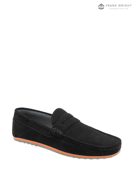 Frank Wright Black Mens Suede Slip-On Loafers (F99182) | R$ 590