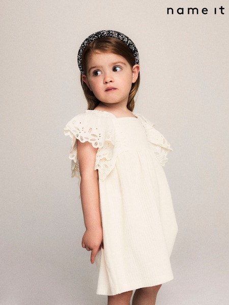 Name It Lace Ribbed Cotton Sundress (F99240) | ‏111‏₪