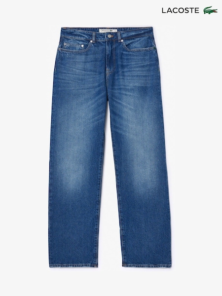 Lacoste Blue 5 Pocket Straight Cut Indigo Jeans (F99243) | €166