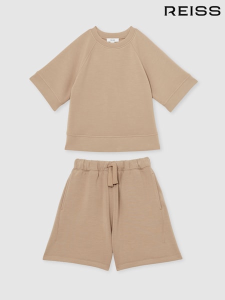 Reiss Selena Modal-Blend Sweatshirt And Shorts Set (F99410) | 95 €