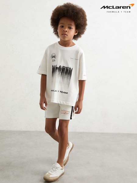Reiss White Pole 3-9 yrs McLaren F1 Team British GP T-Shirt Unisex Fit (F99418) | €40