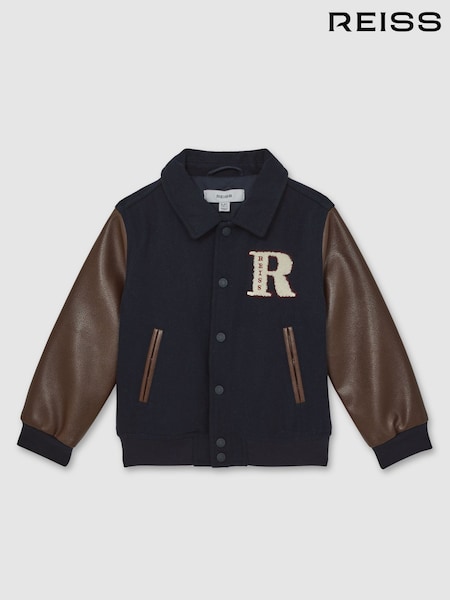 Reiss Navy/Brown Rison Jacket (F99419) | €125