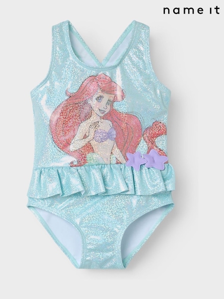 Name It Blue Disney Little Mermaid Ariel Swimsuit (F99437) | ₪91