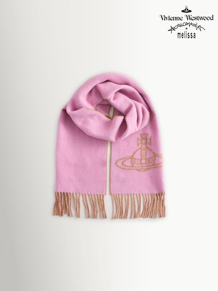 Vivienne Westwood Pink Vivienne Westwood Blue Single Orb Double Scarf (F99454) | €146