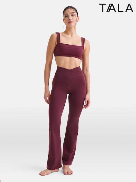 TALA Red Yoga Yoga DayFlex Wrap High Waisted Flares Leggings (F99463) | €85