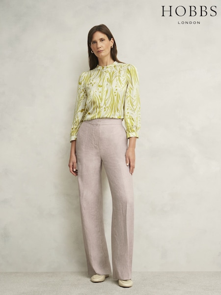 Hobbs Brown Alessia Trousers (F99489) | ₪598