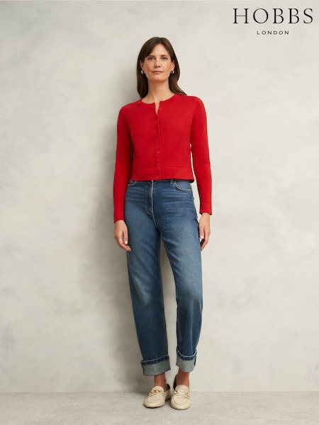 Hobbs Red Michelle Cardigan (F99503) | ₪297