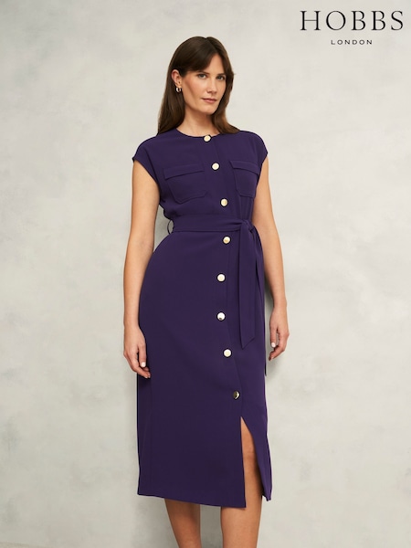 Hobbs Purple Petite Petite Tania Dress (F99512) | €244