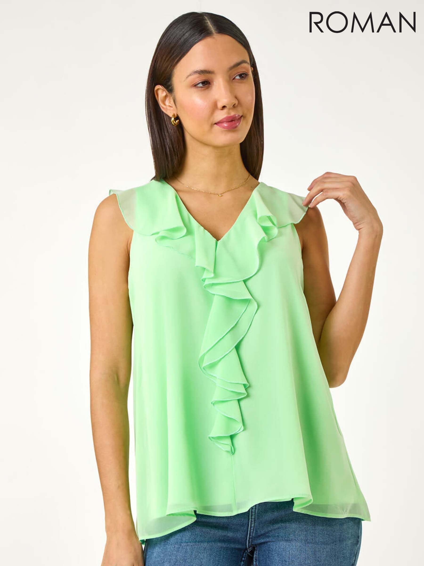 ruffle vest top