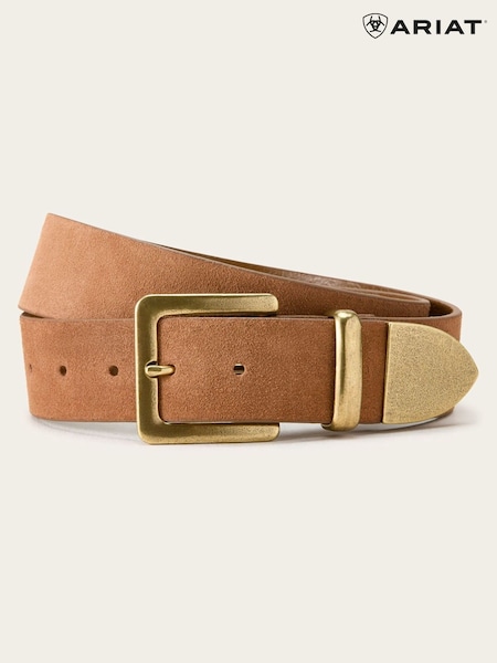Ariat Aspen Suede Leather Brown Belt (F99579) | kr1 580