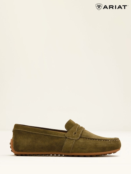 Зеленый - Ariat Selene Suede Driving Moccasin Brown Shoes (F99585) | €119
