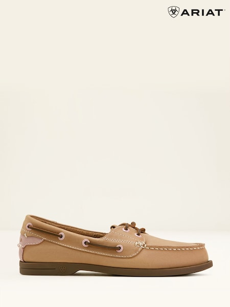 Светло-коричневые натурального оттенка - Ariat Antigua Leather Boat Shoes (F99644) | €133