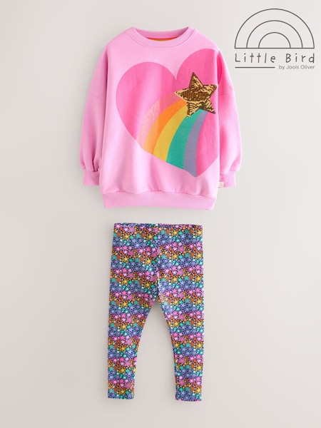 Little Bird by Jools Oliver 2 Piece Love and Rainbow Jumper and Leggings Set (F99823) | ‏163 د.إ.‏ - ‏ 198‏ د.إ.
