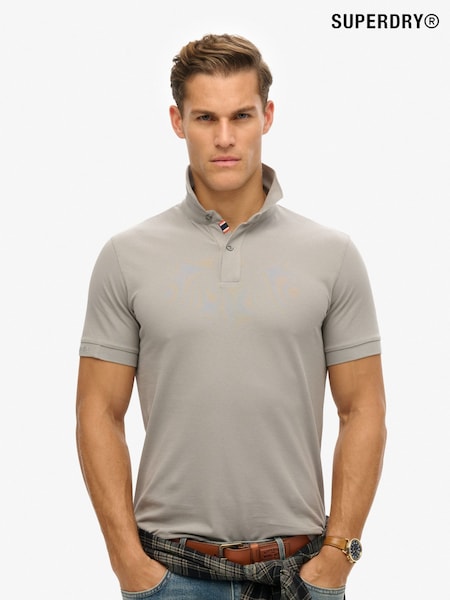 Superdry Grey City Pique Polo Shirt (F99824) | 173 QAR