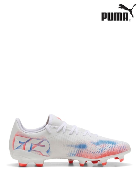 Puma White Mens Future 8 Play Firm Ground Football Boots (F99845) | €63