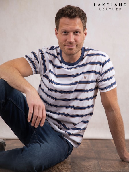 Lakeland Clothing Blue Striped T-shirt (F99874) | €47