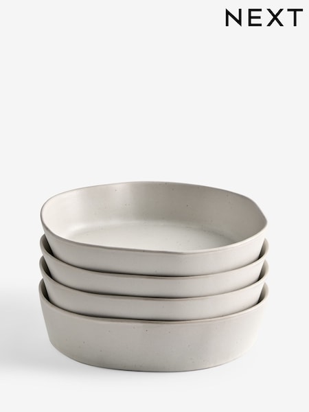 Set of 4 Natural Lana Pasta Bowls (F99942) | €35