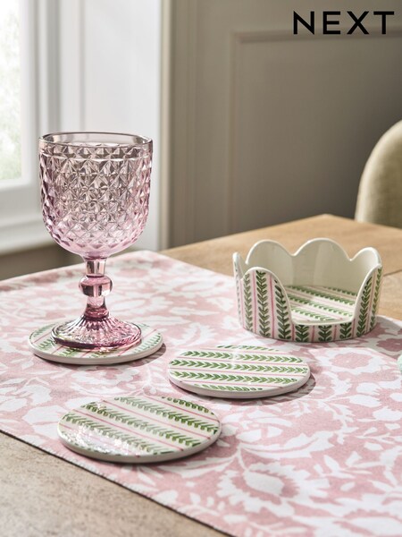 Set of 4 Pattern Ceramic Coasters (F99971) | ‏64‏₪