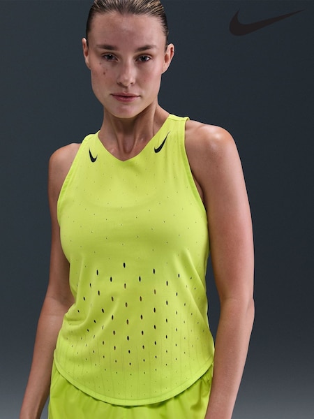 Nike Cyber Yellow Aero Swift Dri-FIT ADV Running Singlet Vest (G00159) | €106